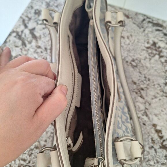 Michael Kors monogram‎ canvas leather large tote bag - Picture 9 of 16